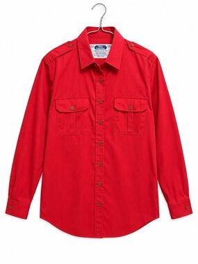 Vintage Tilley Endurables Red Button-Up Shirt | Made in Canada | Utility Style